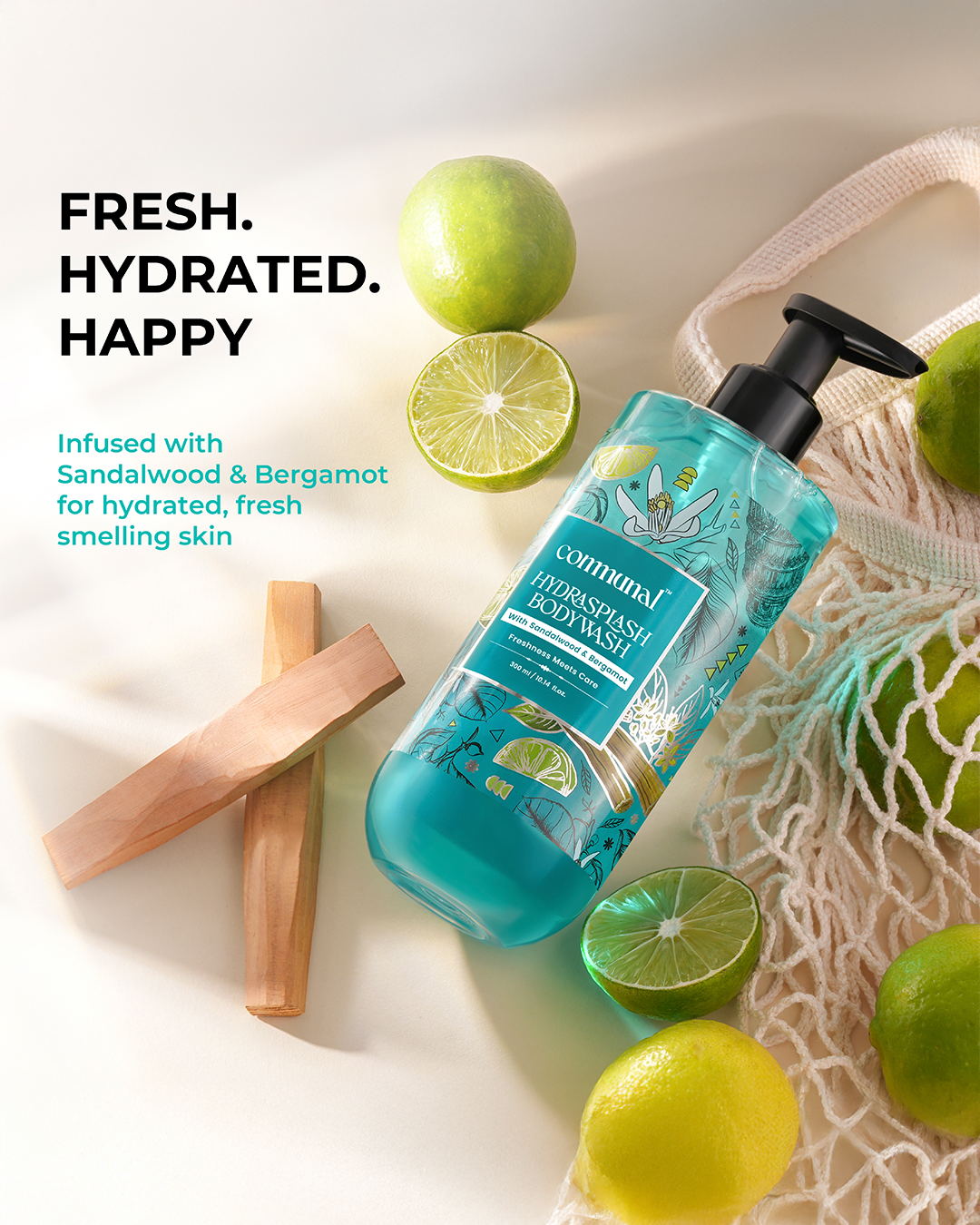 HydraSplash Body Wash with Sandalwood and Bergamot