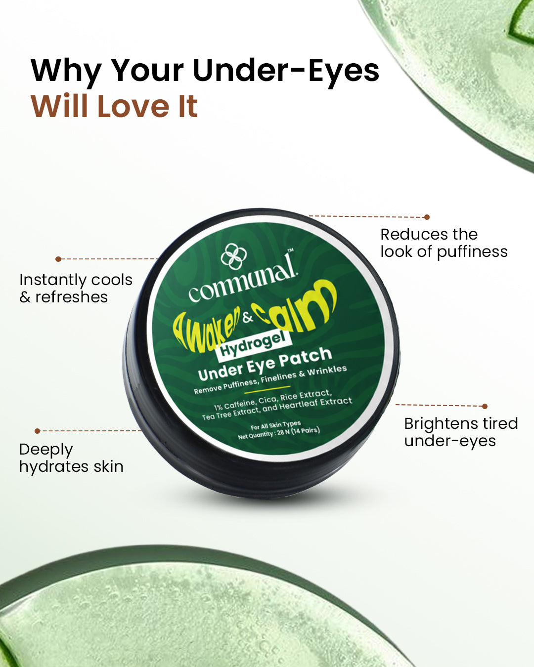 Awaken & Calm Hydrogel Under Eye Patches