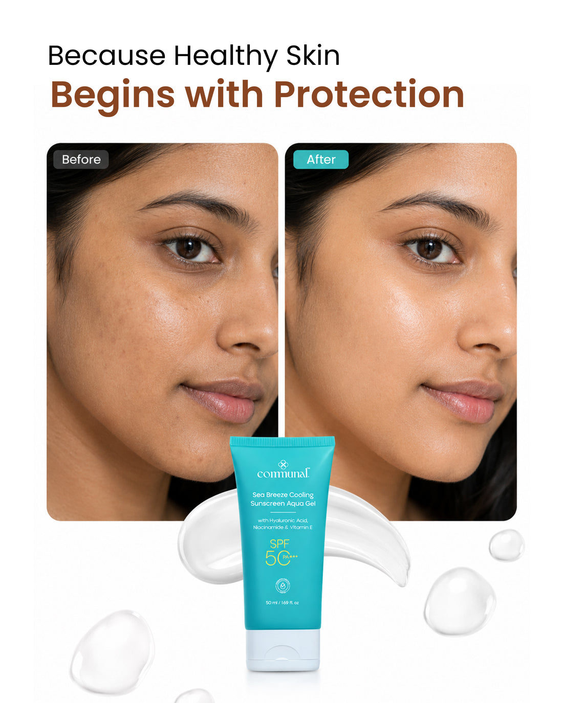 Sea Breeze Cooling Sunscreen Aqua gel