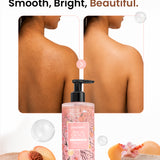 Peach and Crunch Exfoliating Body Wash