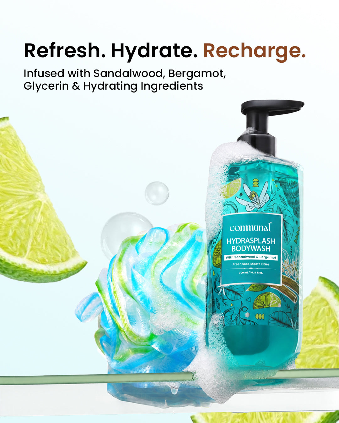 HydraSplash Body Wash with Sandalwood and Bergamot
