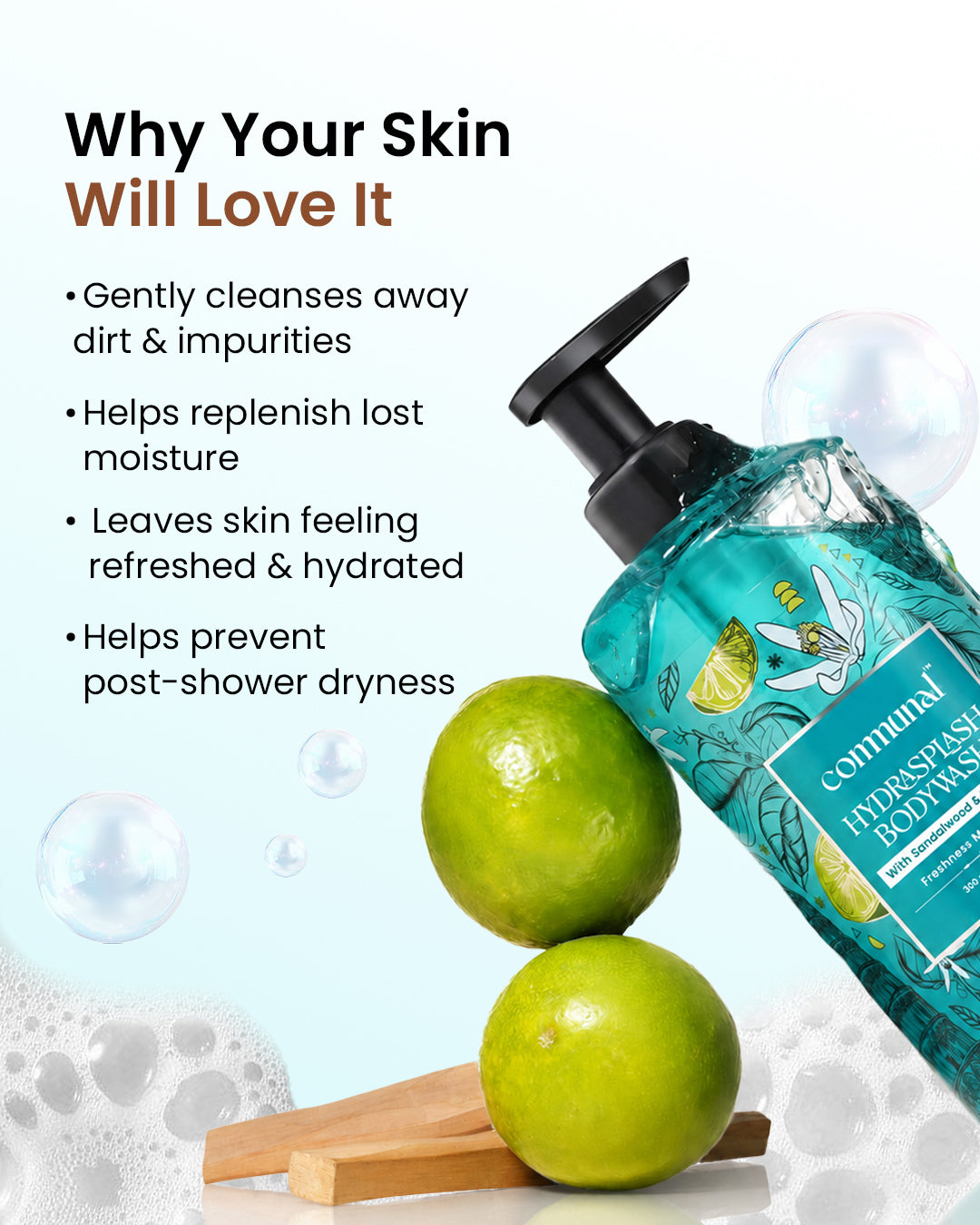 HydraSplash Body Wash with Sandalwood and Bergamot
