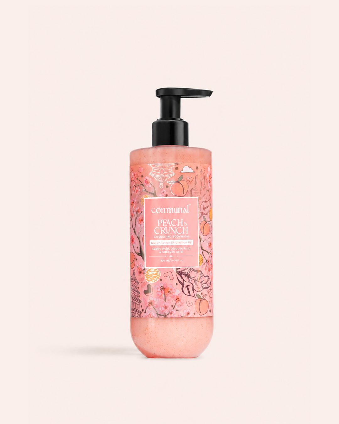 Peach and Crunch Exfoliating Body Wash