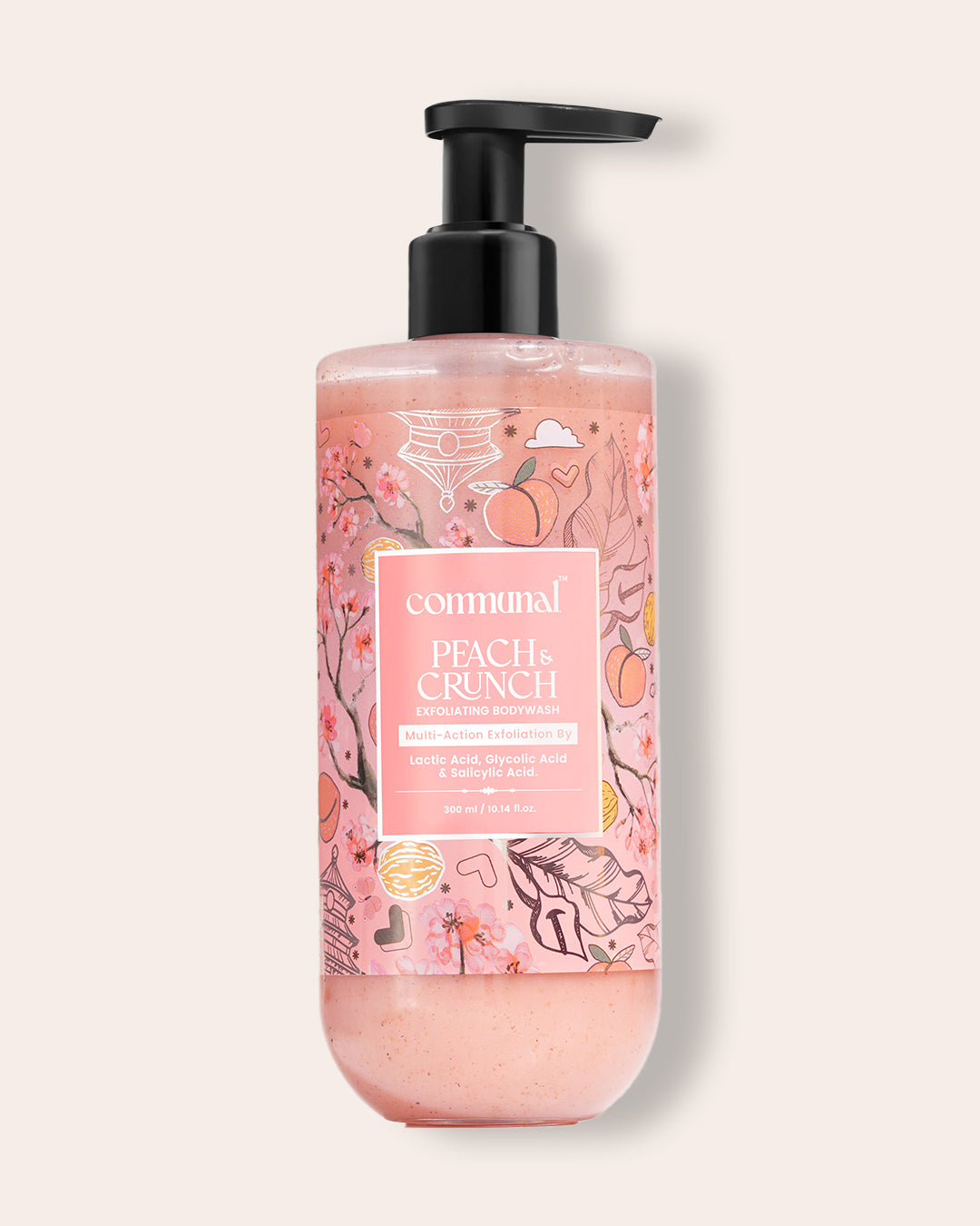 Peach and Crunch Exfoliating Body Wash