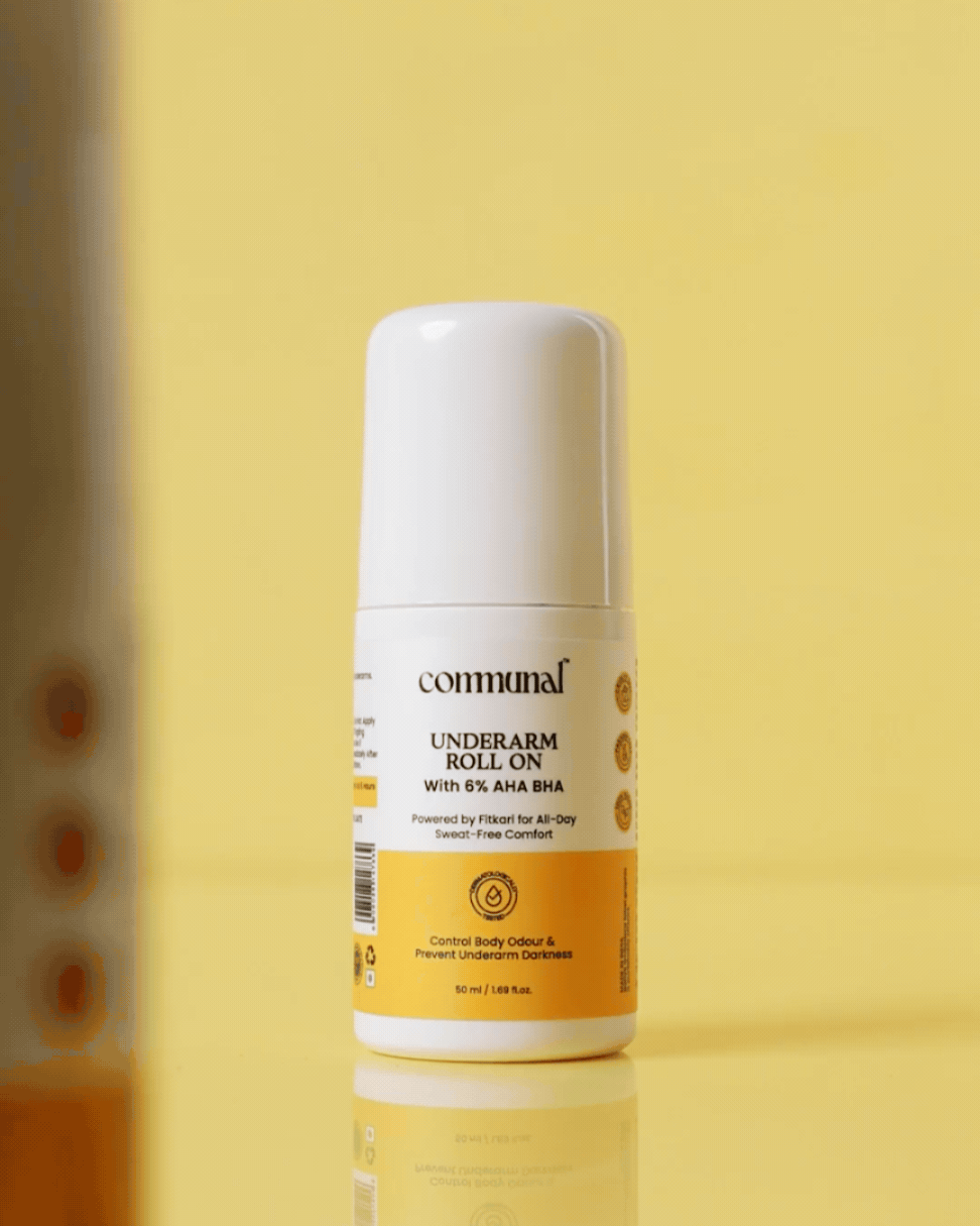 Under Arm Roll On With 6%AHA BHA Powered by Fitkari