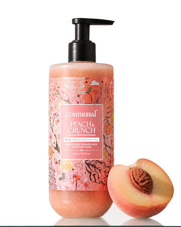 Peach and Crunch Exfoliating Body Wash